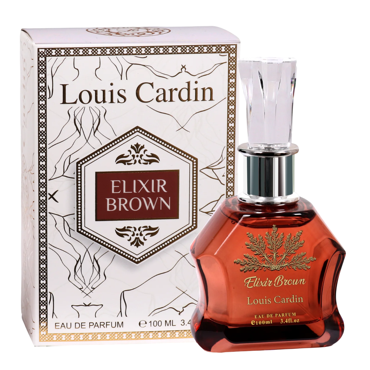 Louis Cardin, Elixir Brown, Eau De Parfum, For Men, 100 ml