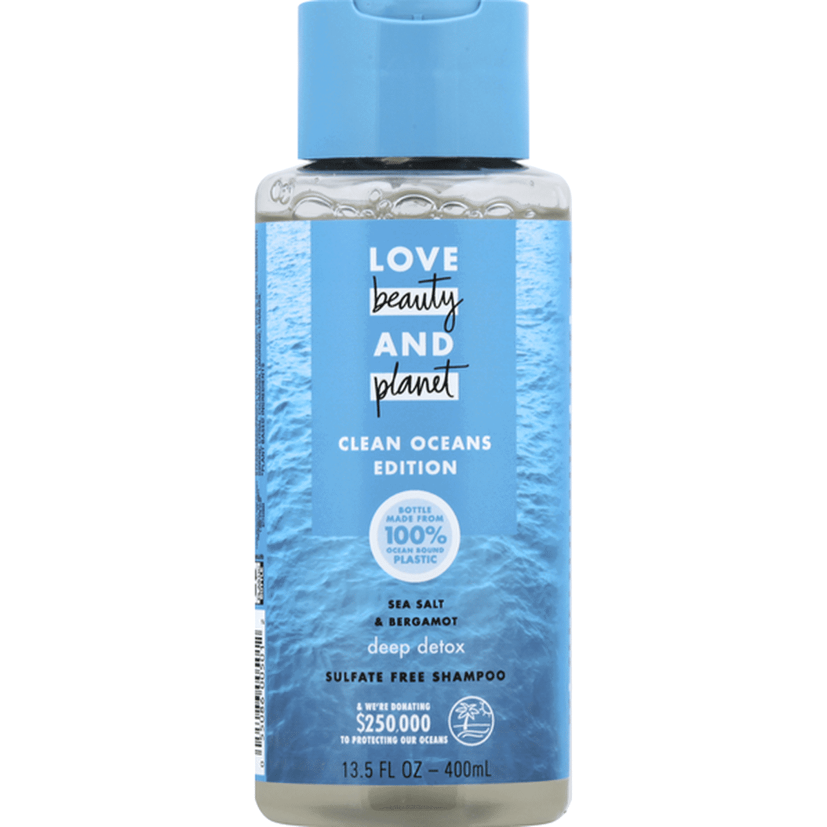 Love Beauty And Planet, Sea Salt and Bergamot, Hair Shampoo, 400 ml