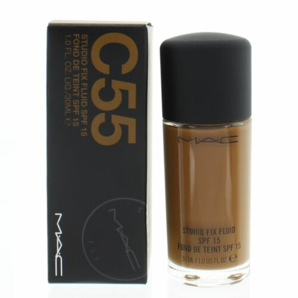 MAC, Studio Fix Fluid, Matte Finish, Liquid Foundation, C55, SPF 15, 30 ml - view 2