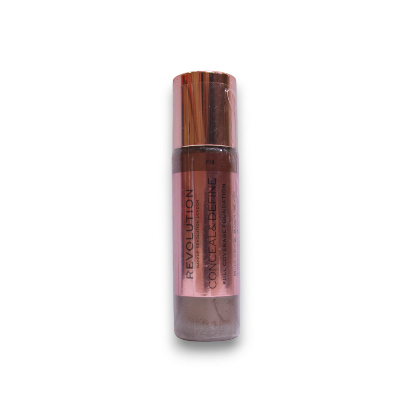 Makeup Revolution, Conceal & Define, Oil Free, Cream Foundation, F 18, 23 ml - view 2