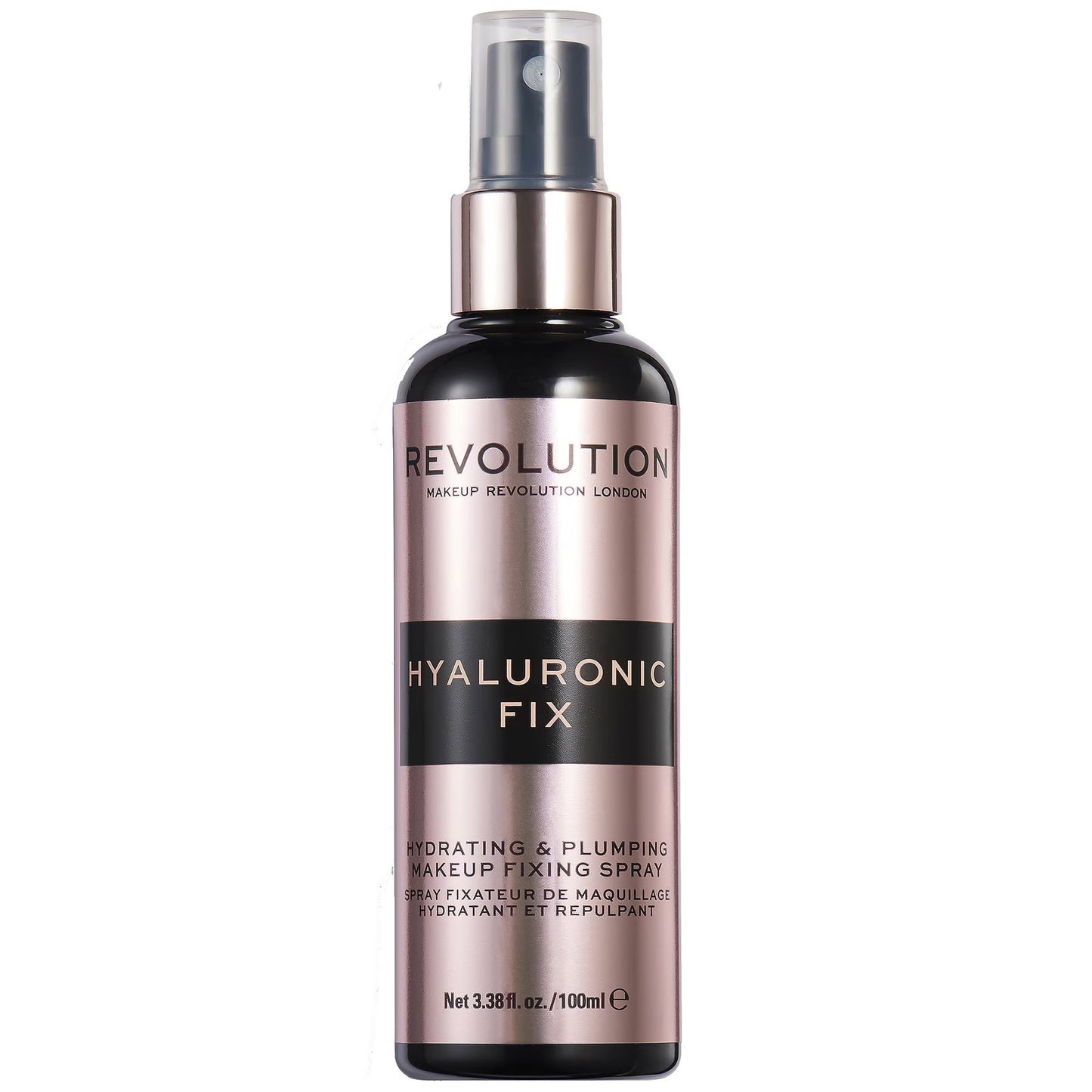 Makeup Revolution, Hyaluronic Fix, Hyaluronic Acid, Hydrating, Makeup Fixer Spray, 100 ml