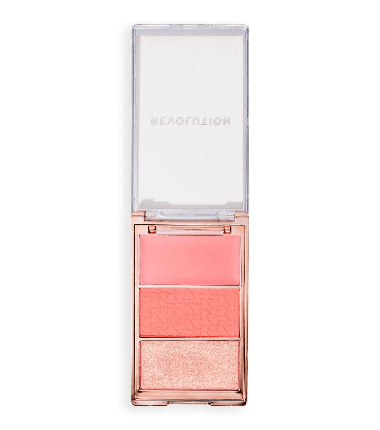 Makeup Revolution, Icon Blush, Vegan, Matte, Blush Highlighter Palette, Authentic Peach, 11.5 g