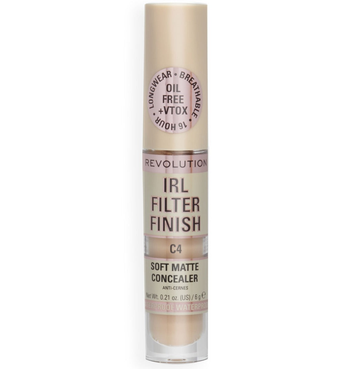 Makeup Revolution, IRL Filter Finish, Cover Dark Spots, Cream Concealer, C4, 6 g