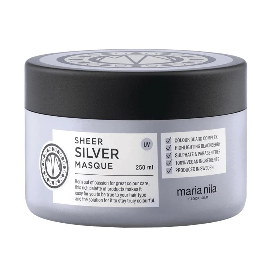 Maria Nila, Sheer Silver, Paraben-Free, Hair Treatment Cream Mask, Moisturizing, 250 ml