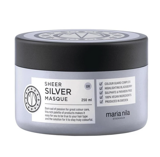 Maria Nila, Sheer Silver, Paraben-Free, Hair Treatment Cream Mask, Moisturizing, 250 ml