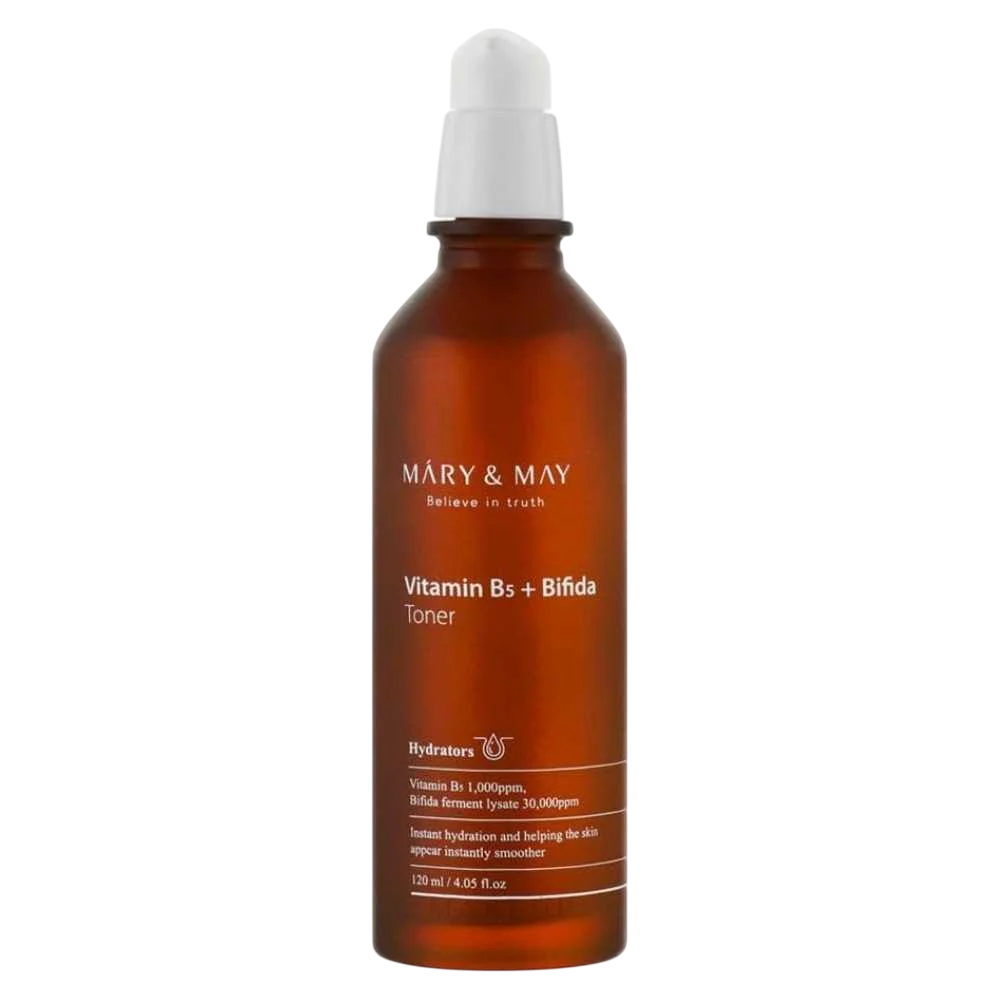 Mary and May, Vitamin B5 + Bifida, Hydrating & Smoothing, Tonic Lotion, For Face, 120 ml