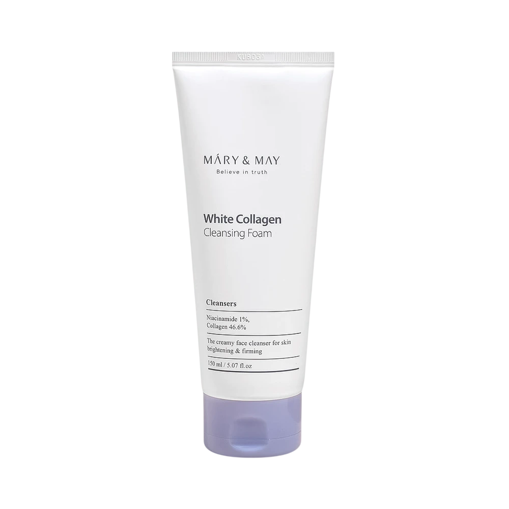 Mary and May, White Collagen, Brightening & Firming, Cleansing Foam, 150 ml