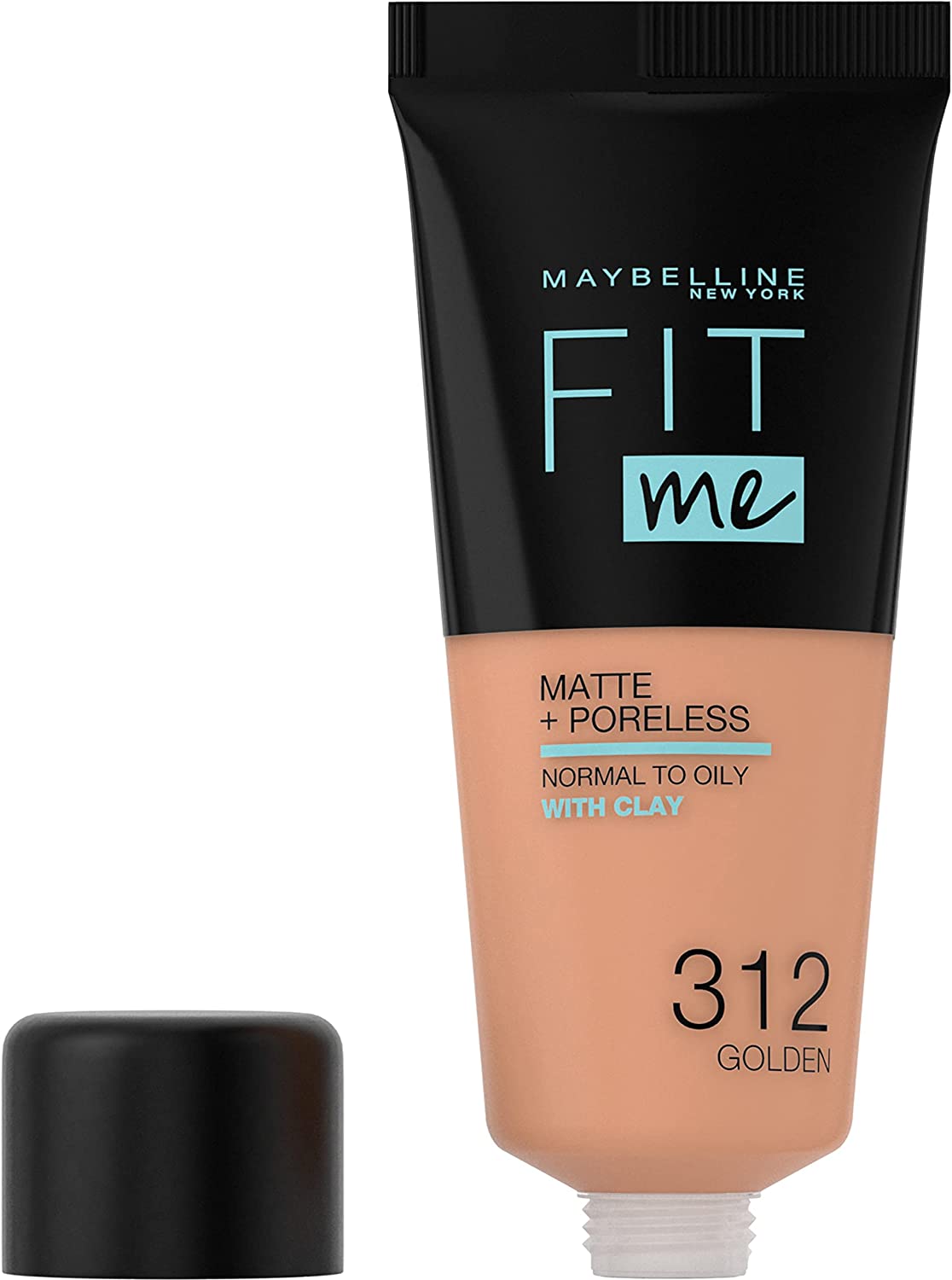 Maybelline, Fit Me Matte + Poreless, Liquid Foundation, 312, Golden, 30 ml - view 2