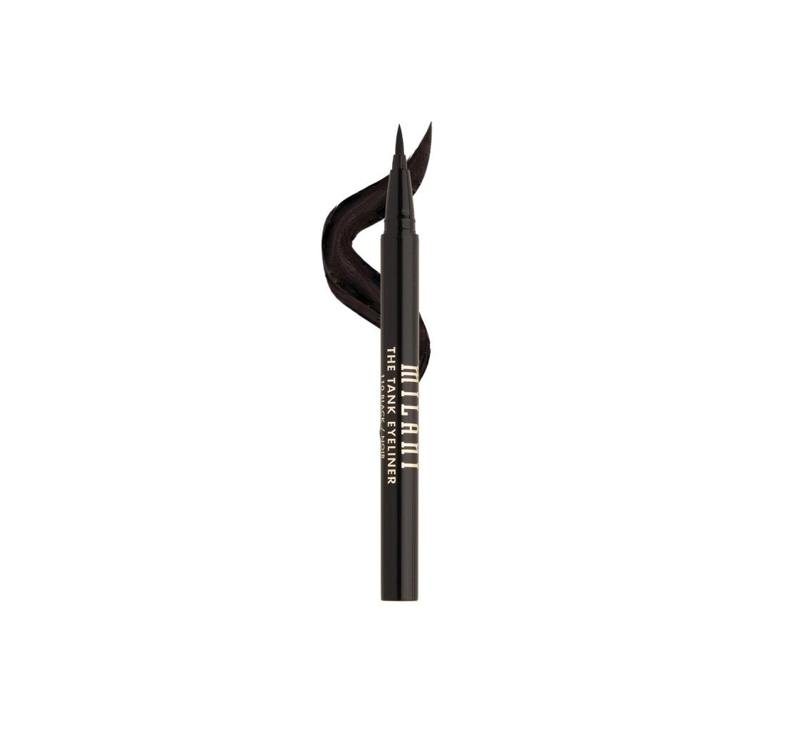Milani, Stay Put Tank, Waterproof, Liquid Eyeliner, 110, Black, 0.55 ml
