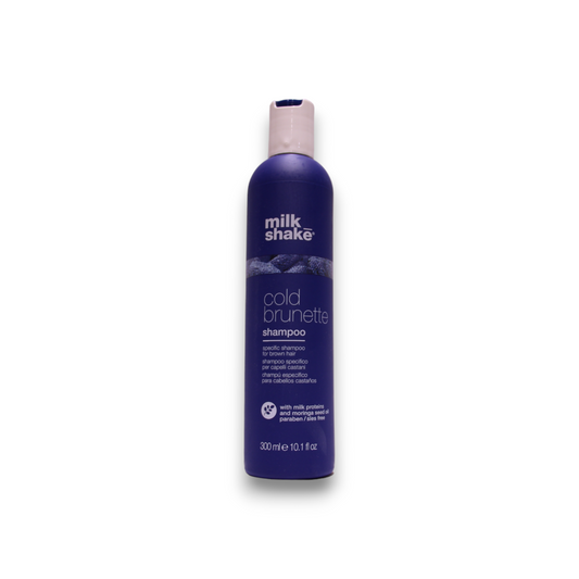 Milk Shake, Cold Brunette, Moringa Oil, Hair Shampoo, Remove Warm Tones – Red/Orange, 300 ml