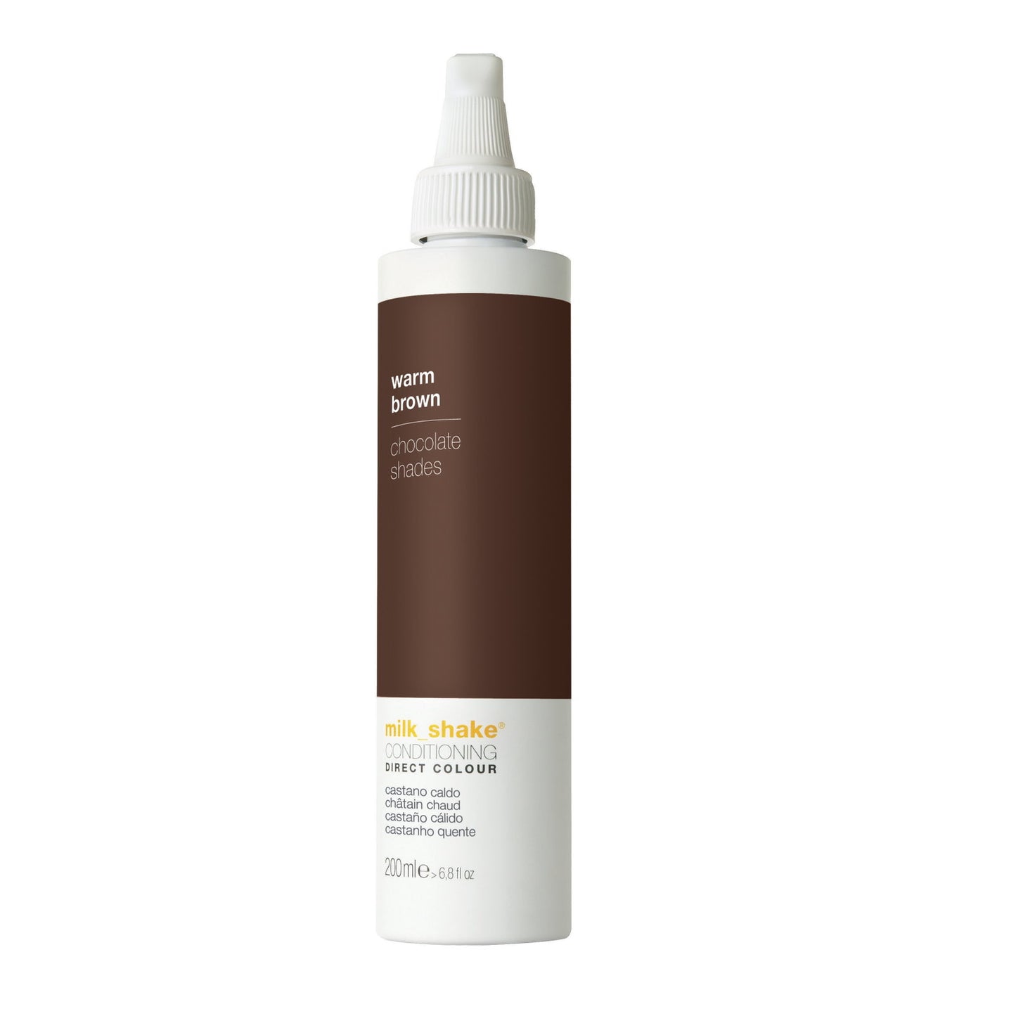 Milk Shake, Direct Colour, Ammonia-Free, Hair Colour Conditioner, Warm Brown, 200 ml