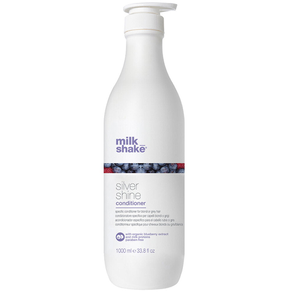 Milk Shake, Silver Shine, Paraben-Free, Hair Conditioner, For Neutralisation Of Yellow Tones, 1000 ml