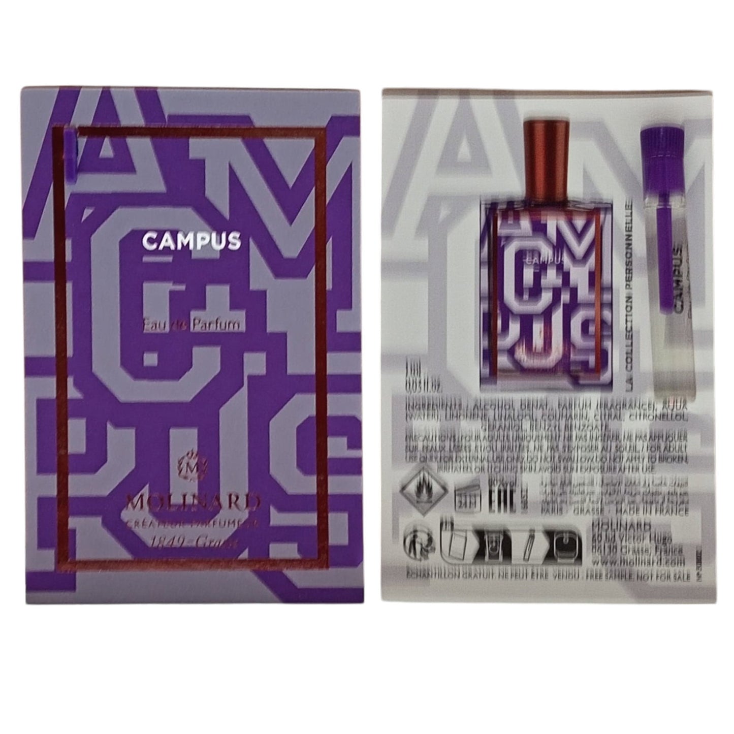 Molinard, Collection Personnelle - Campus, Eau De Parfum, For Women, 1 ml *Vial - view 2