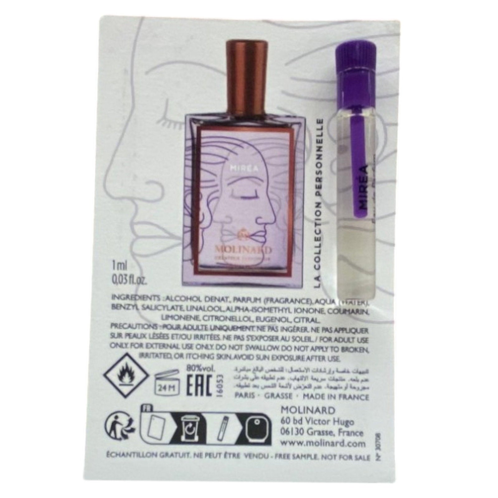 Molinard, Collection Personnelle - Mirea, Eau De Parfum, Unisex, 1 ml *Vial - view 2