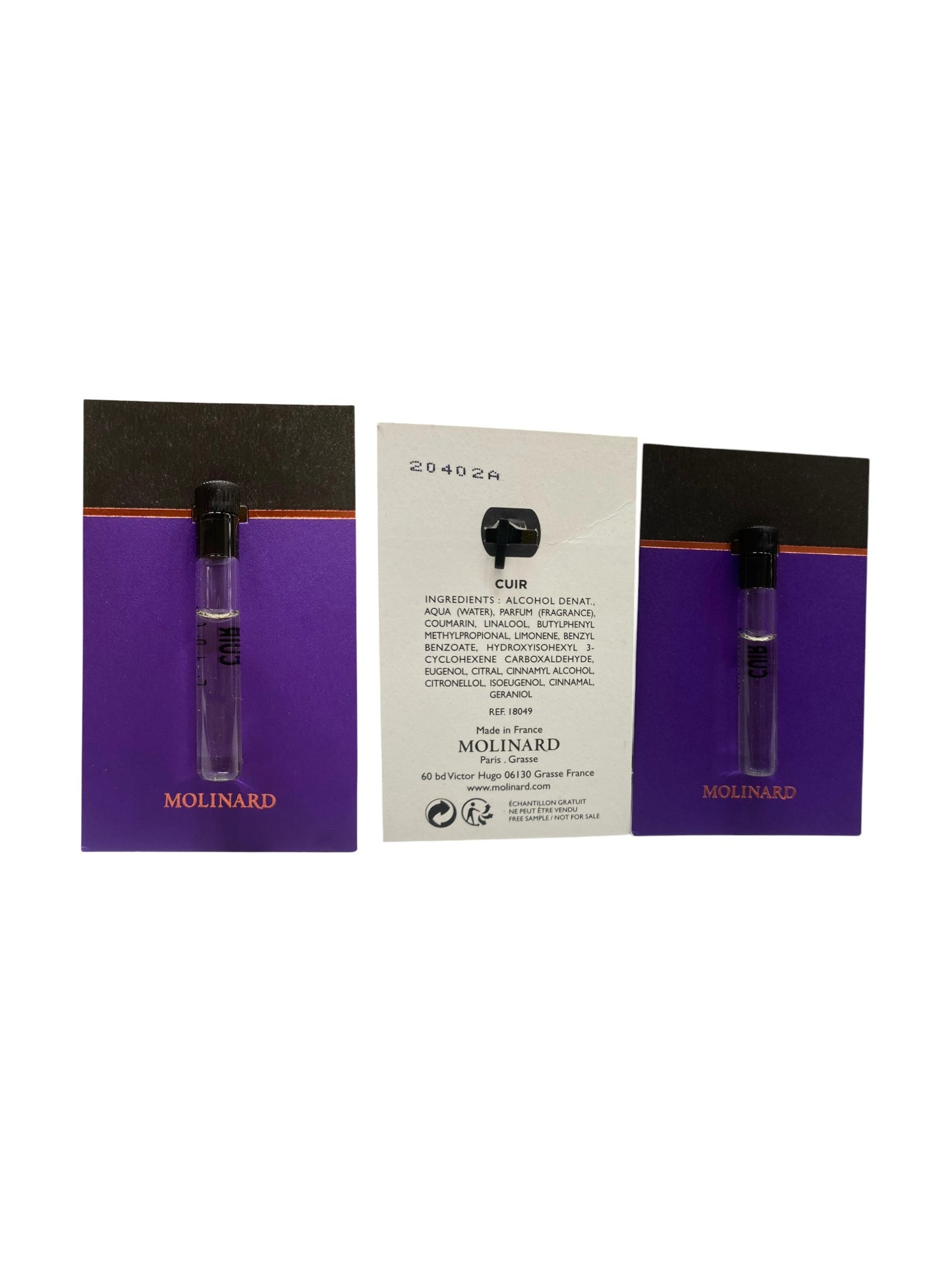 Molinard, Les Elements Collection - Cuir, Eau De Parfum, For Women, 1 ml *Vial - view 2