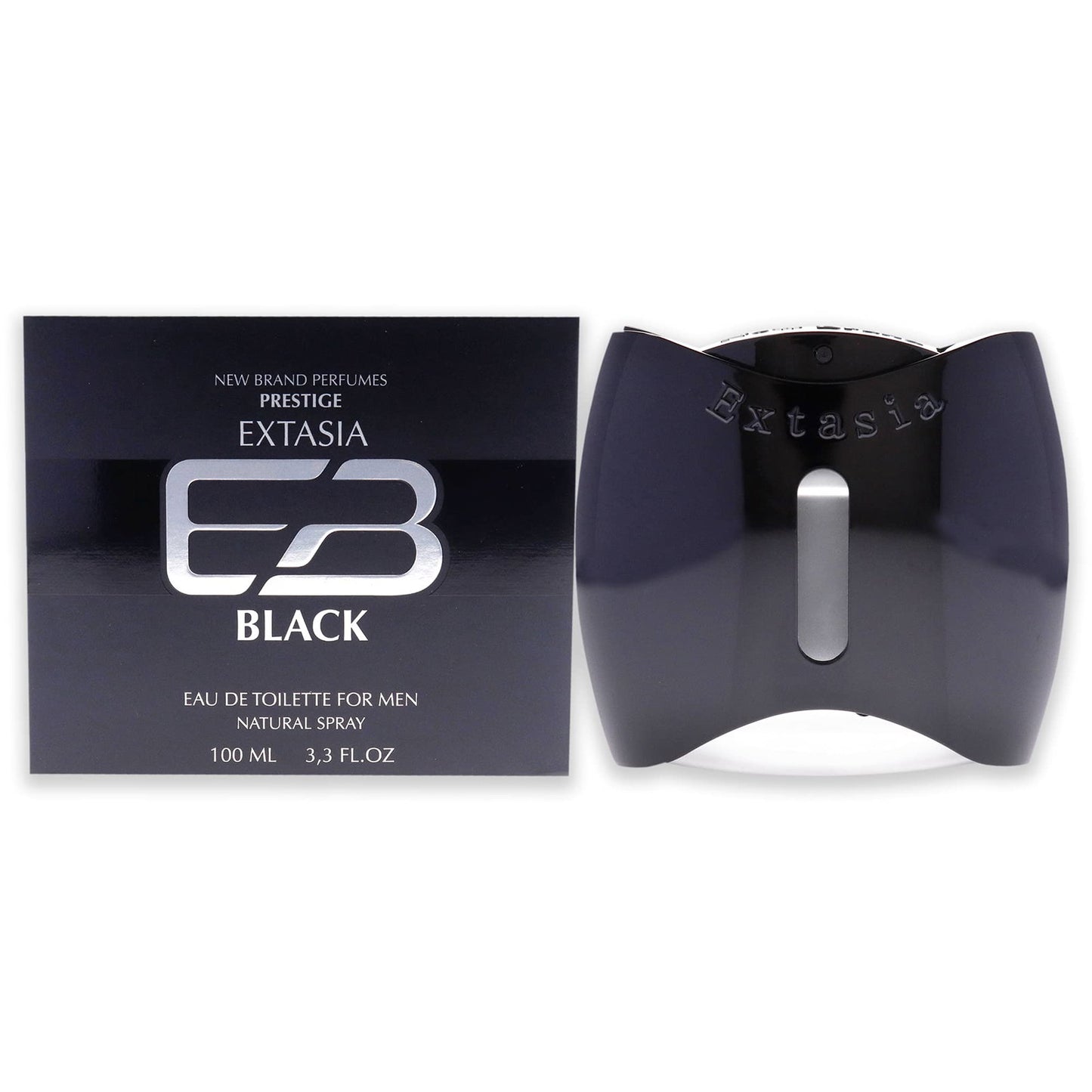 New Brand, Extasia Black, Eau De Toilette, For Men, 100 ml