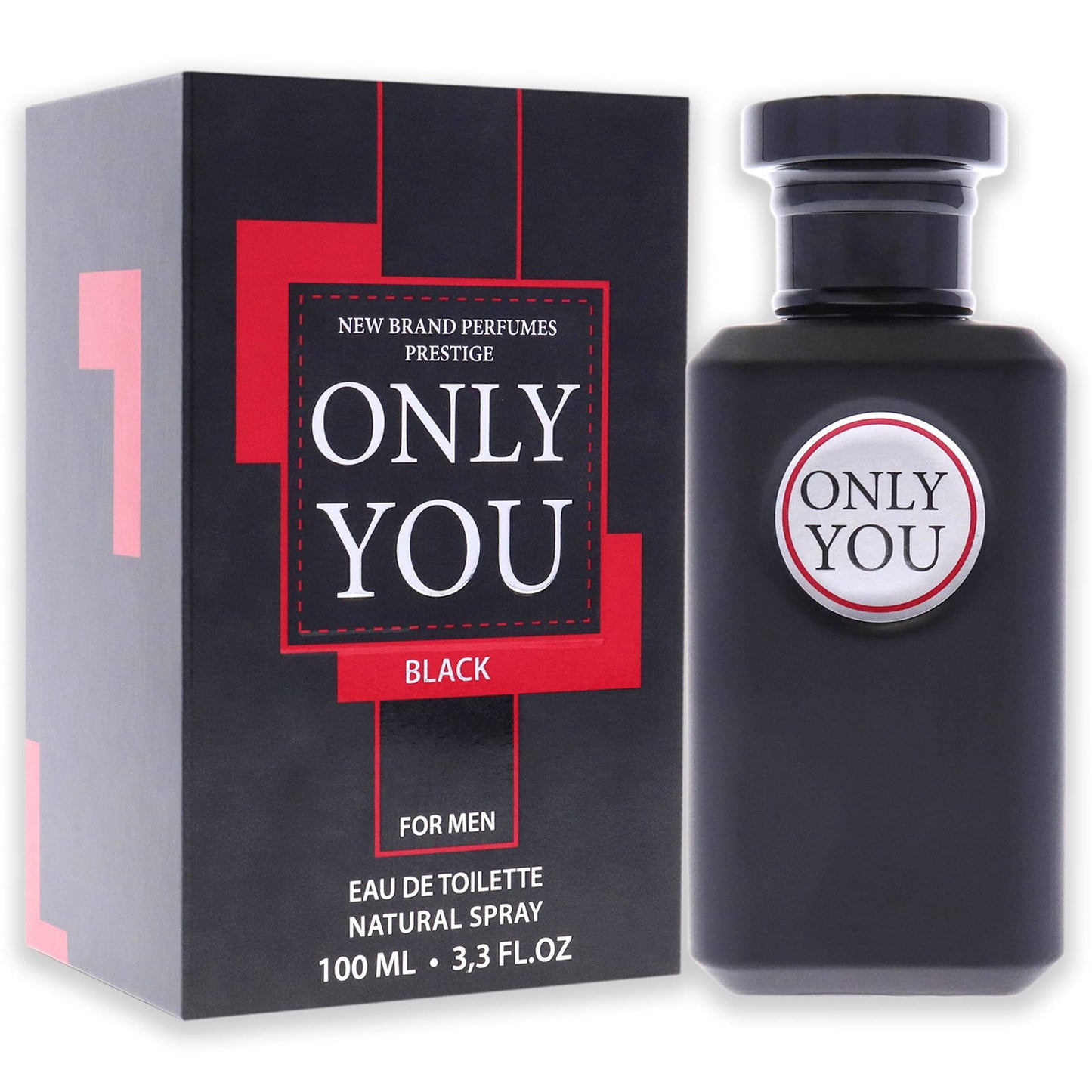 New Brand Prestige, Only You Black, Eau De Toilette, For Men, 100 ml