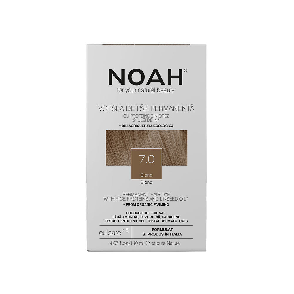 Noah, Permanent Hair Colour, Permanent Hair Dye, 7.0 Blond, 140 ml