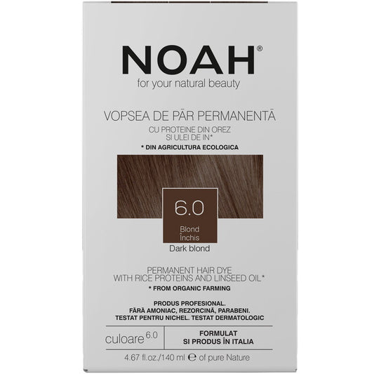 Noah, Permanent Hair Colour, Permanent Hair Dye, 6.0 Dark Blonde, 140 ml