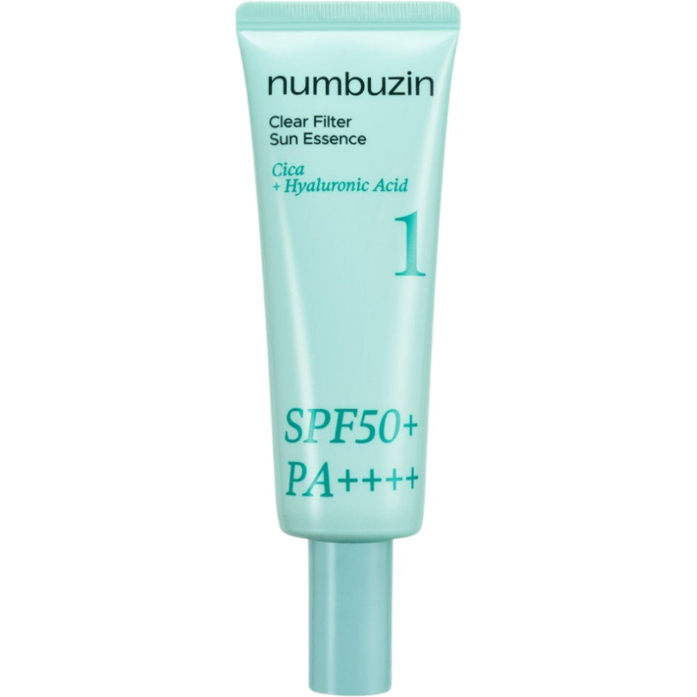 Numbuzin, No.1 Clear Filter Sun Essence, Hydrating & Protecting, Sunscreen Cream, For Face, SPF 50 PA++++, 50 ml