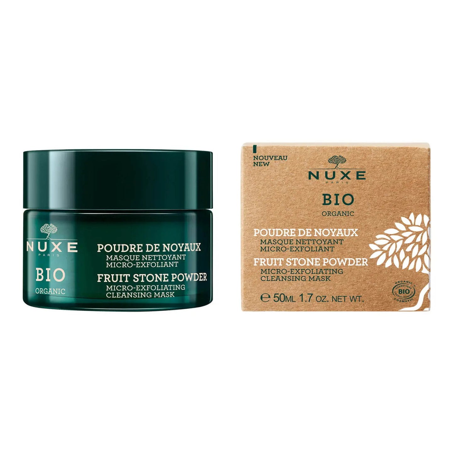 Nuxe, Bio Organic, Vegan, Exfoliating, Cream Mask, For Face, 50 ml
