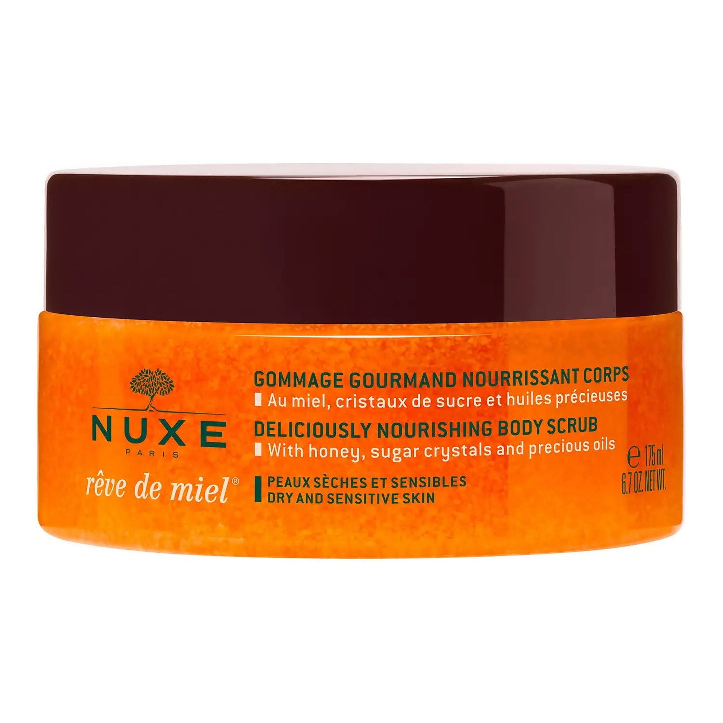 Nuxe, Reve de Miel Deliciously, Vegan, Calming, Body Scrub, 175 ml