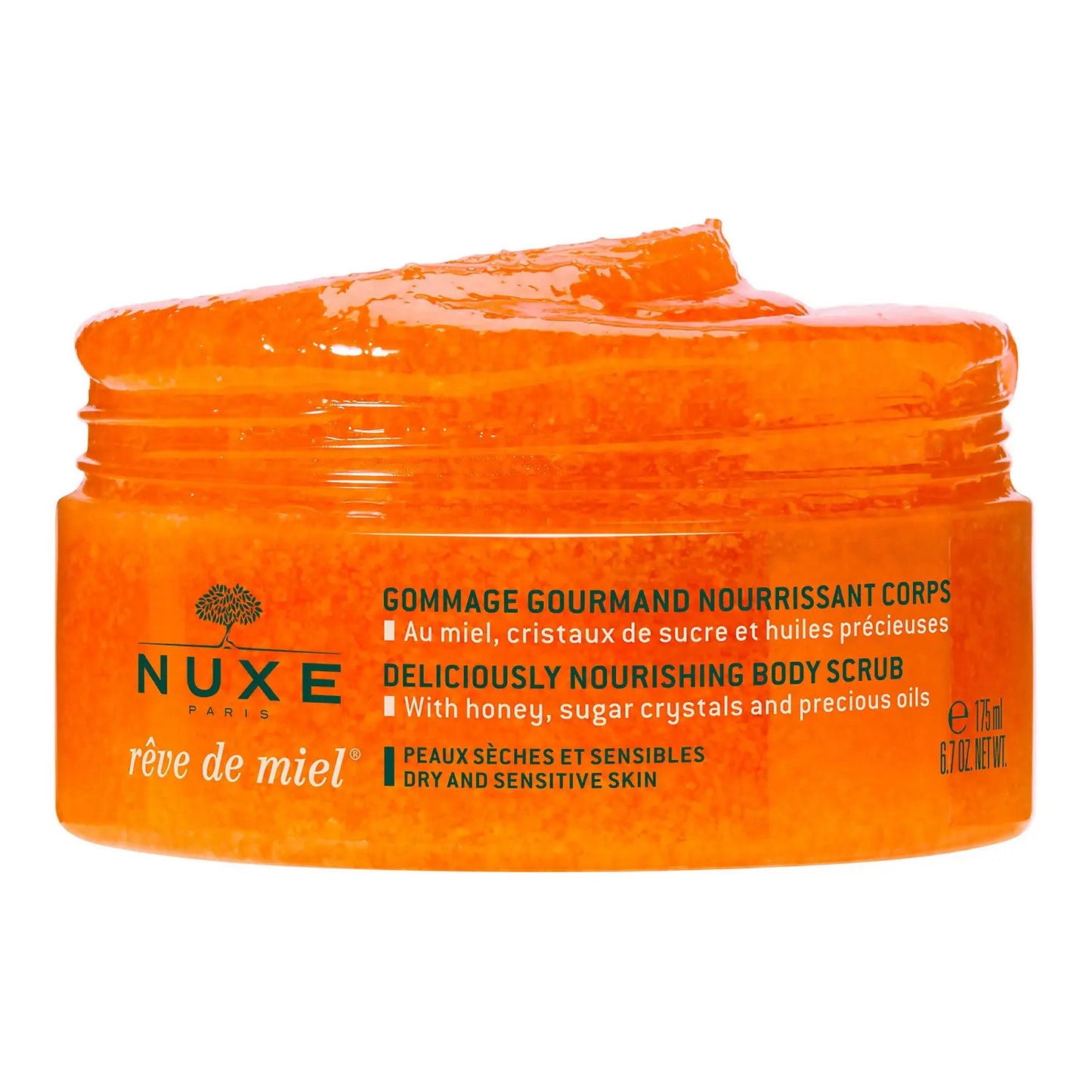 Nuxe, Reve de Miel Deliciously, Vegan, Calming, Body Scrub, 175 ml
