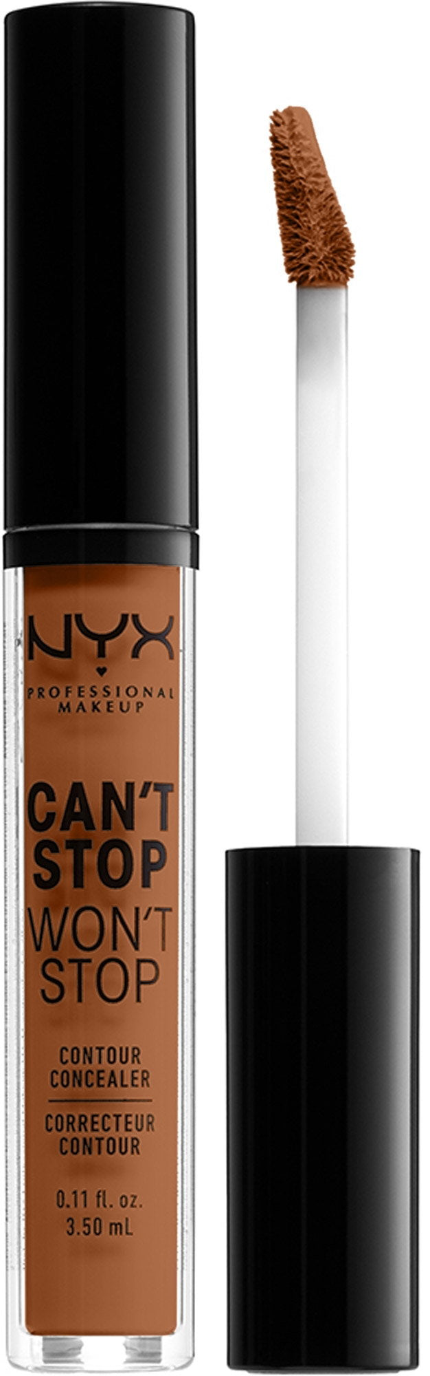 Nyx, Can't Stop Won't Stop, Matte, Liquid Concealer, Mahogany, 3.5 ml