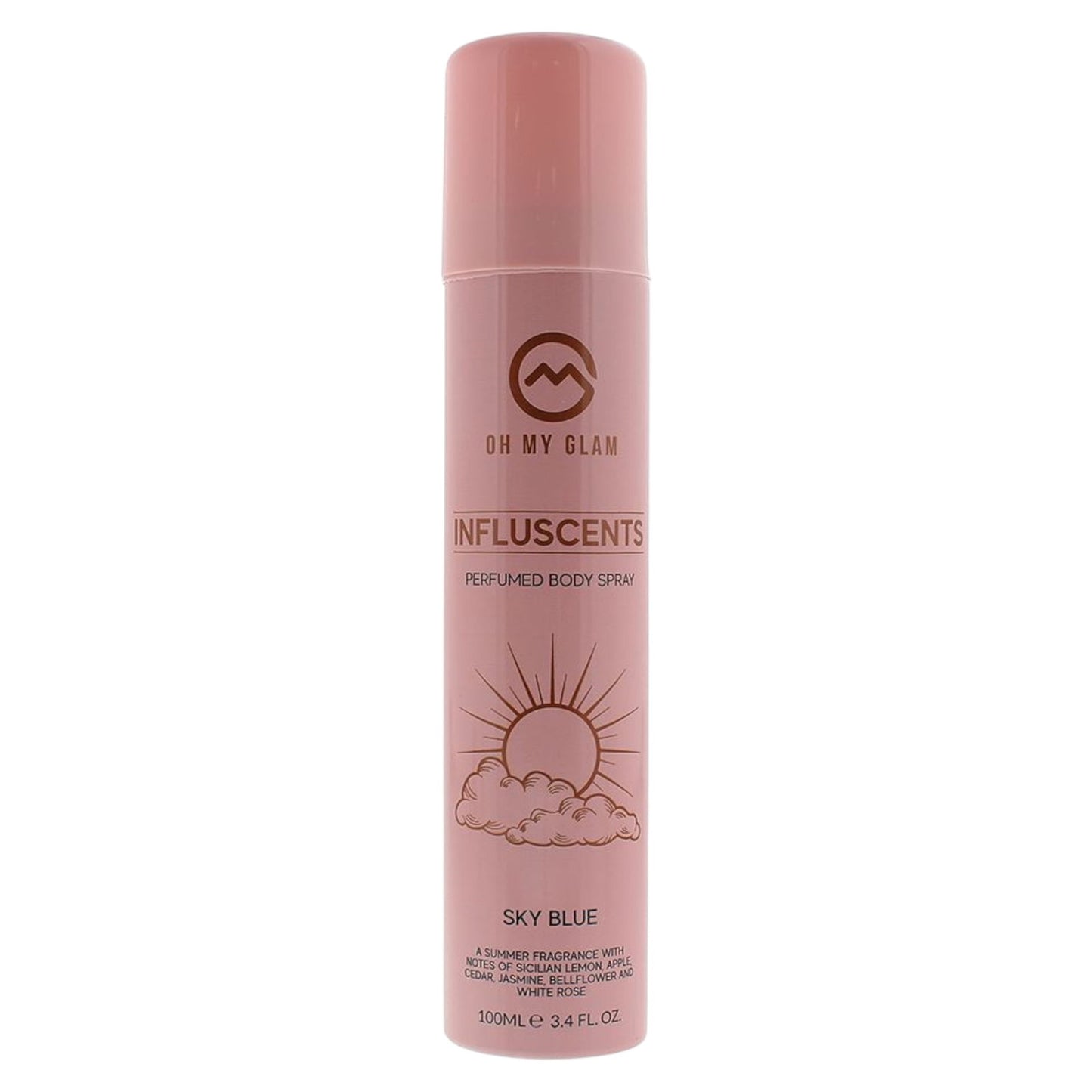 Oh My Glam, Influscents Sky Blue, Body Spray, 100 ml