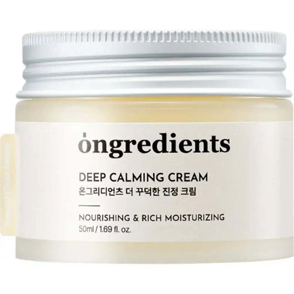 Ongredients, Deep Calming, Nourishing & Moisturizing, Daily, Rich Cream, For Face, 50 ml