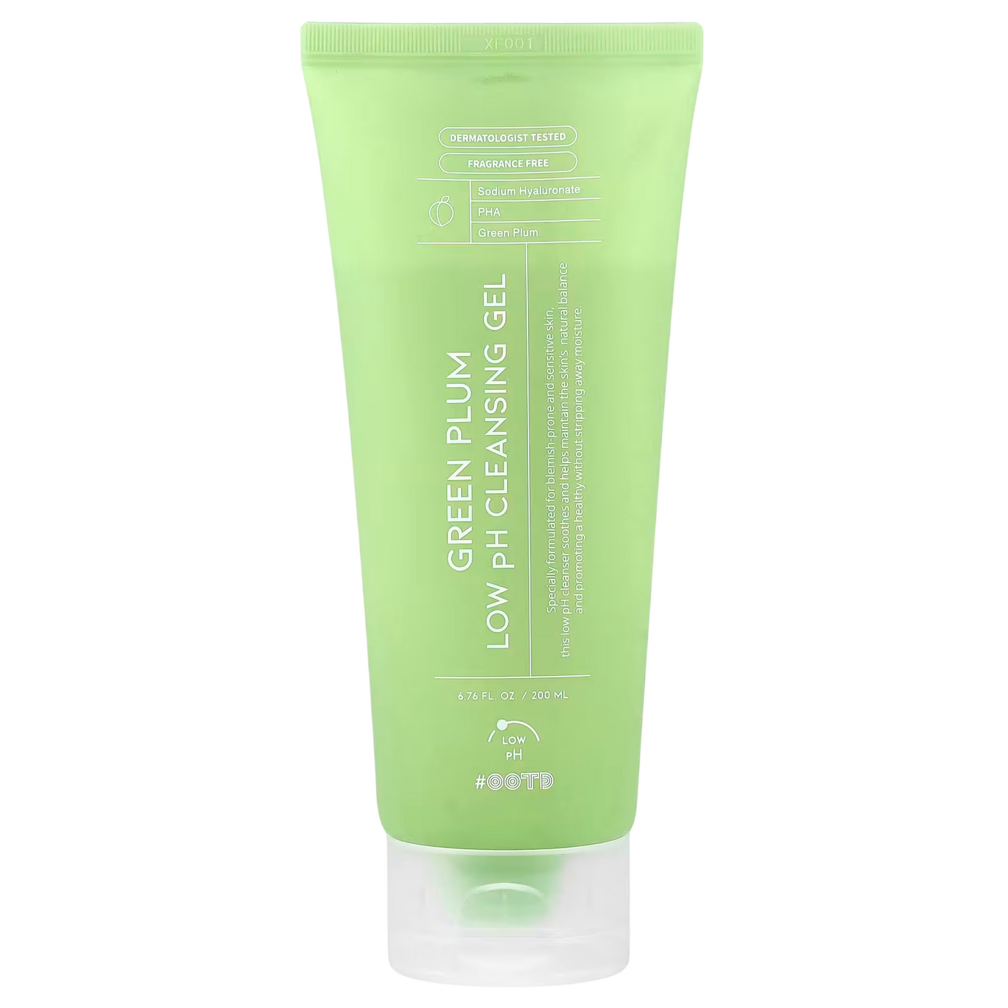 #OOTD, Green Plum, Cleansing & Hydrating, Cleansing Gel, For Face, 200 ml