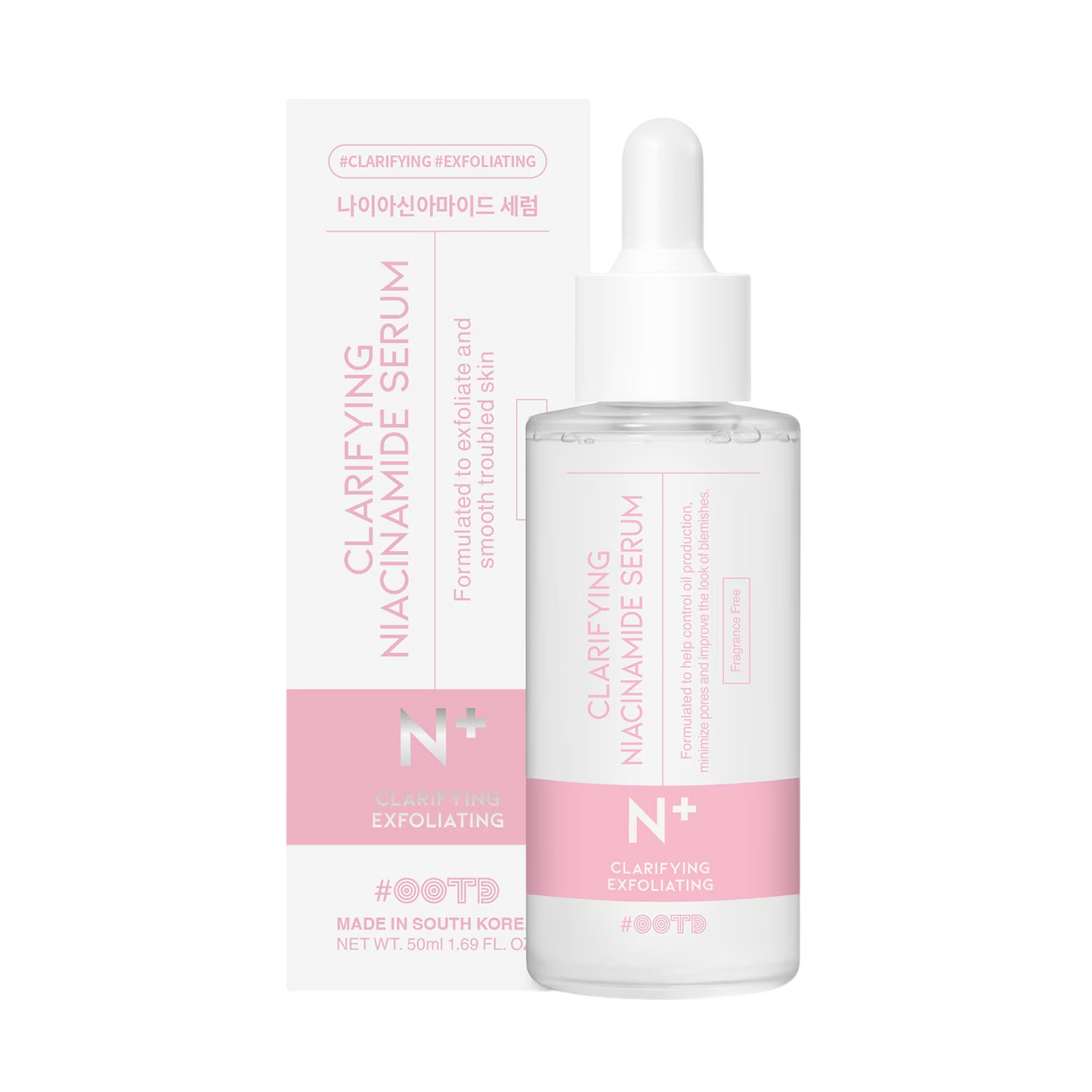 #OOTD, N+, Niacinamide, Clarifying, Daily, Serum, For Face, 30 ml