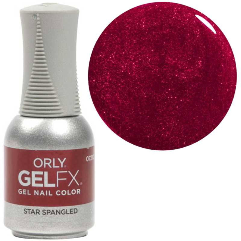 Orly, Gelfx, Shimmer, Semi-Permanent Nail Polish, Star Spangled, 18 ml