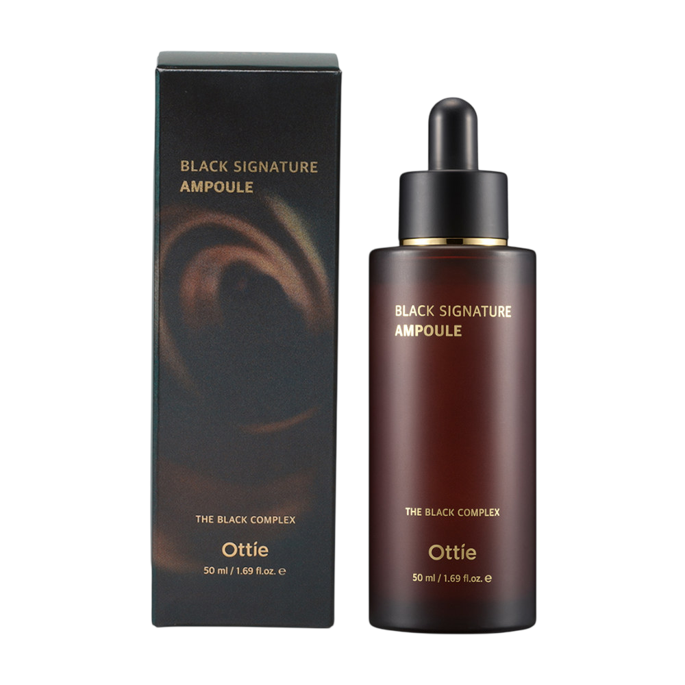 Ottie, Black Line, Snail Mucin, Hydrating & Regenerating, Day & Night, Serum, For Face, 50 ml