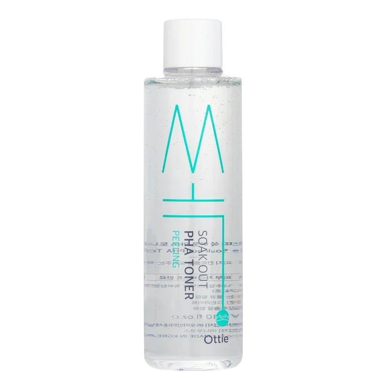 Ottie, Soak Out, Hydrating & Exfoliating, Tonic Lotion, For Face, 210 ml