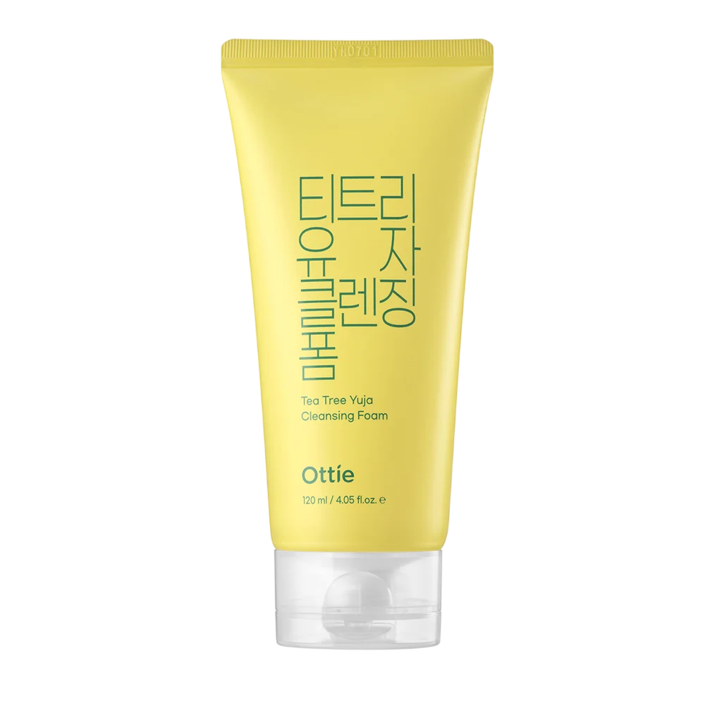 Ottie, Tea Tree Yuja, Eliminates Impurities, Cleansing Foam, 120 ml