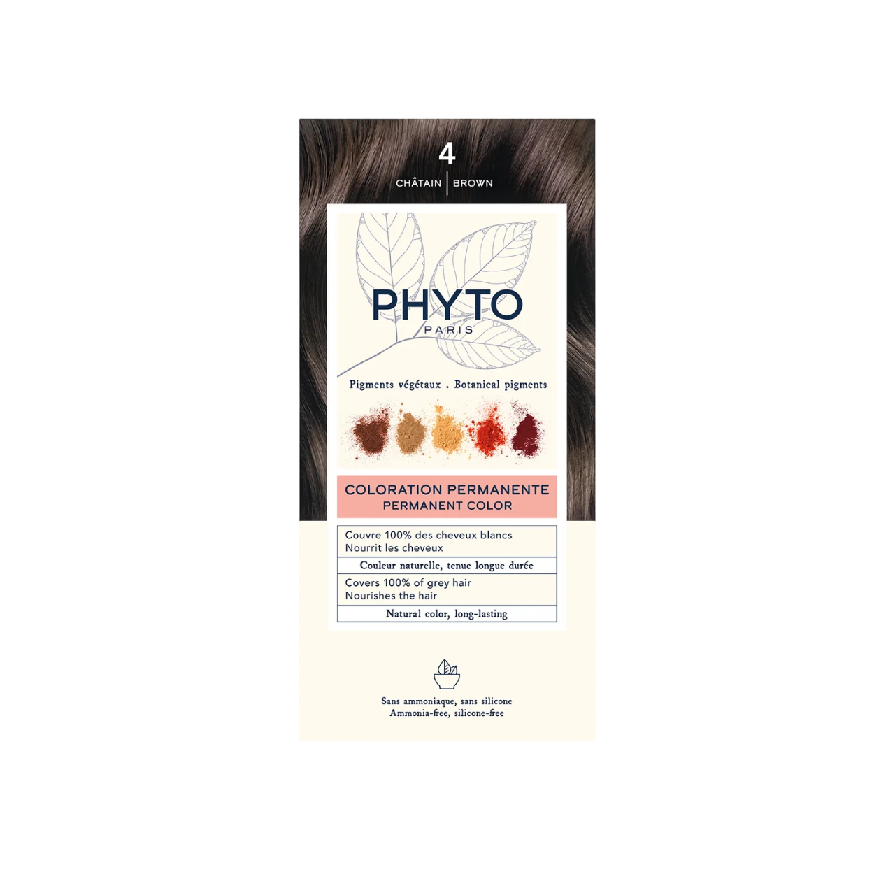 Phyto, Phytocolor, Permanent Hair Dye, 4 Brown, 50 ml