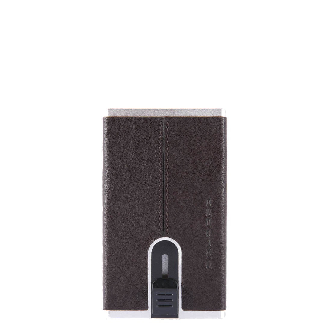 Piquadro, Black Square, Leather Card Holder, Square Sliding System, PP4825B3R-TM, Brown, For Men