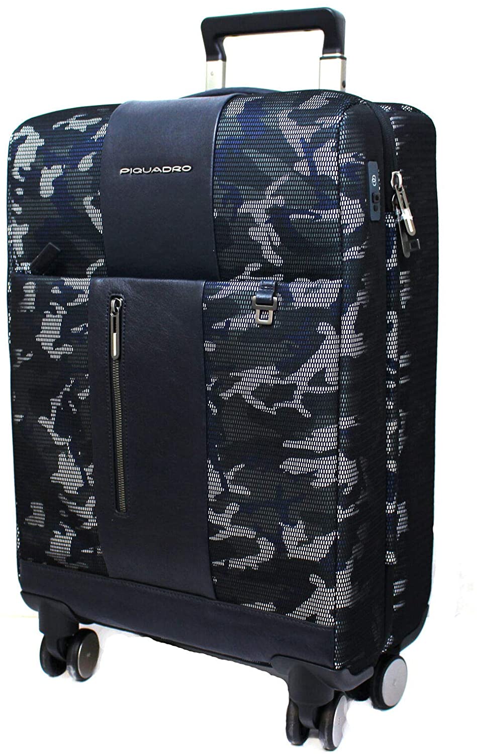 Piquadro, Four-Wheel, Cabin Textile Trolley, Camouflage - view 3