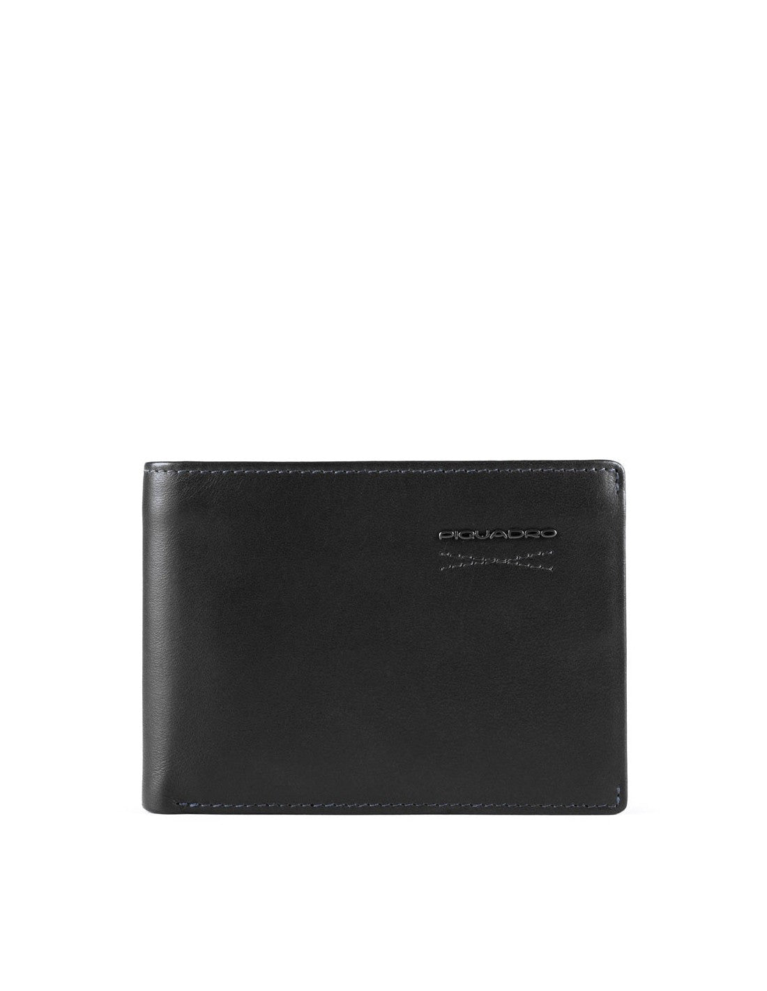 Piquadro, Obidos, Leather Wallet, Slim, PU257W110R-N, Black, For Men