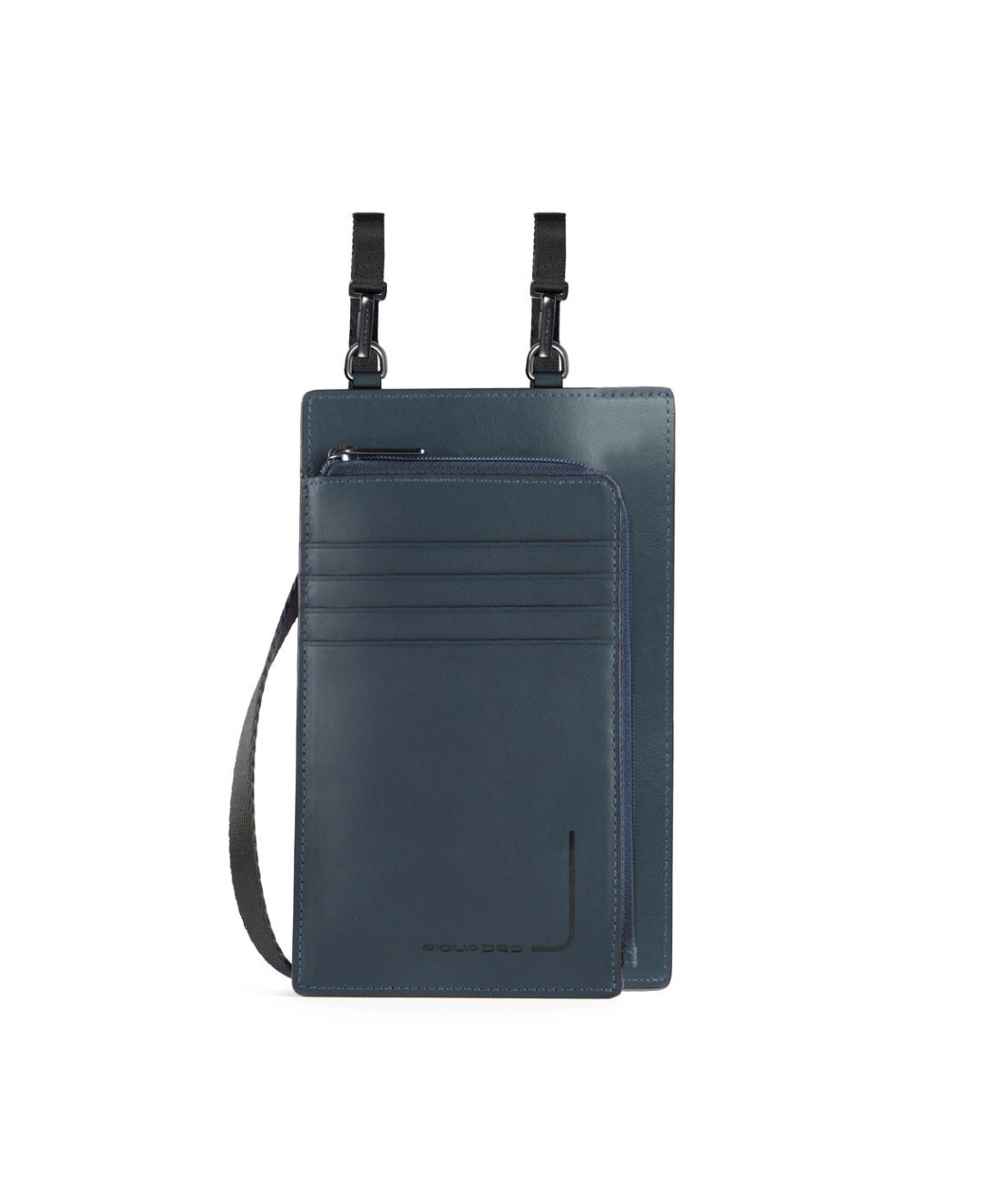 Piquadro, Tasche, Leather Crossbody Bag, Blue, 11.5 x 19 x 2 cm, For Men