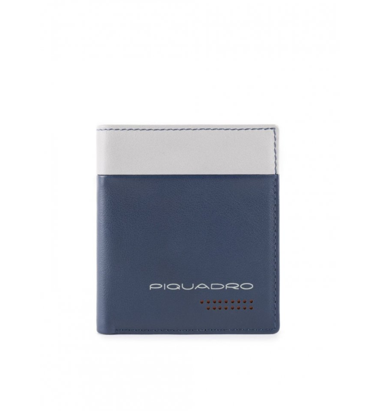 Piquadro, Urban, Leather Wallet, Credit Card Case, In Blue Grey, For Men