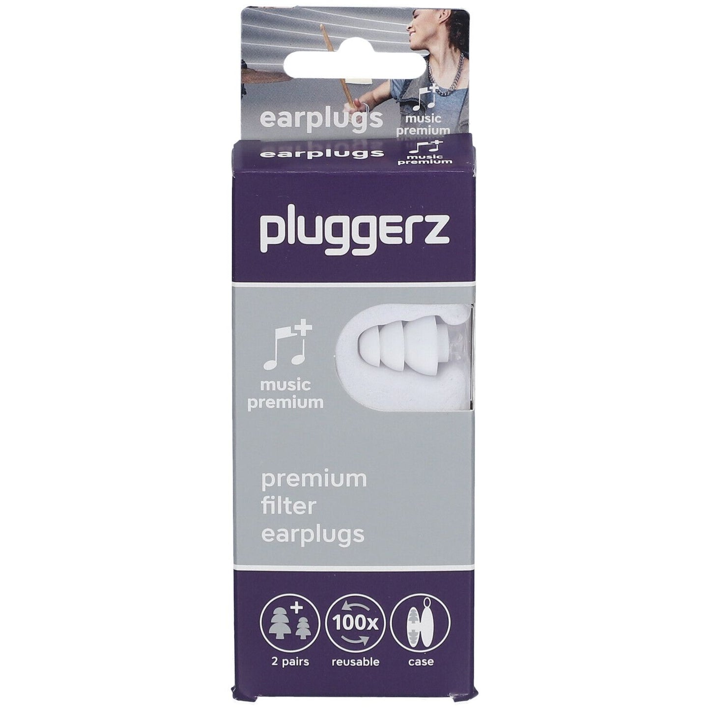 Pluggerz, Pro, Earplugs, 4 pcs