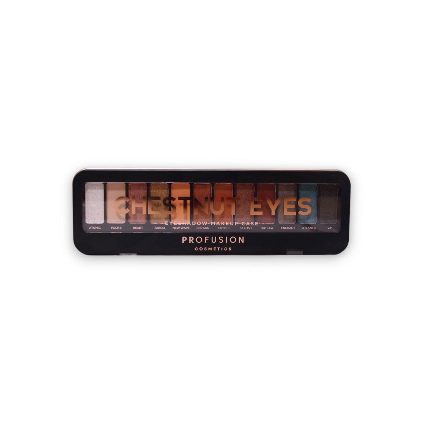 Profusion Cosmetics, Chestnut Eyes, Eyeshadow Palette, 12 Shades, 25 g