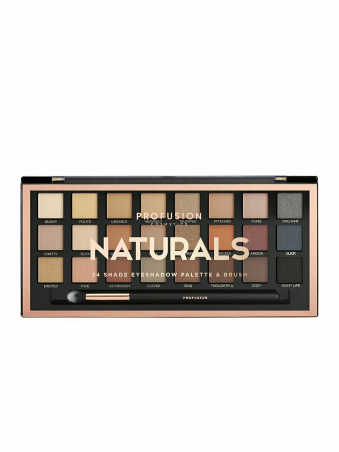 Profusion Cosmetics, Profusion, Eyeshadow Palette, Naturals, 24 Shades