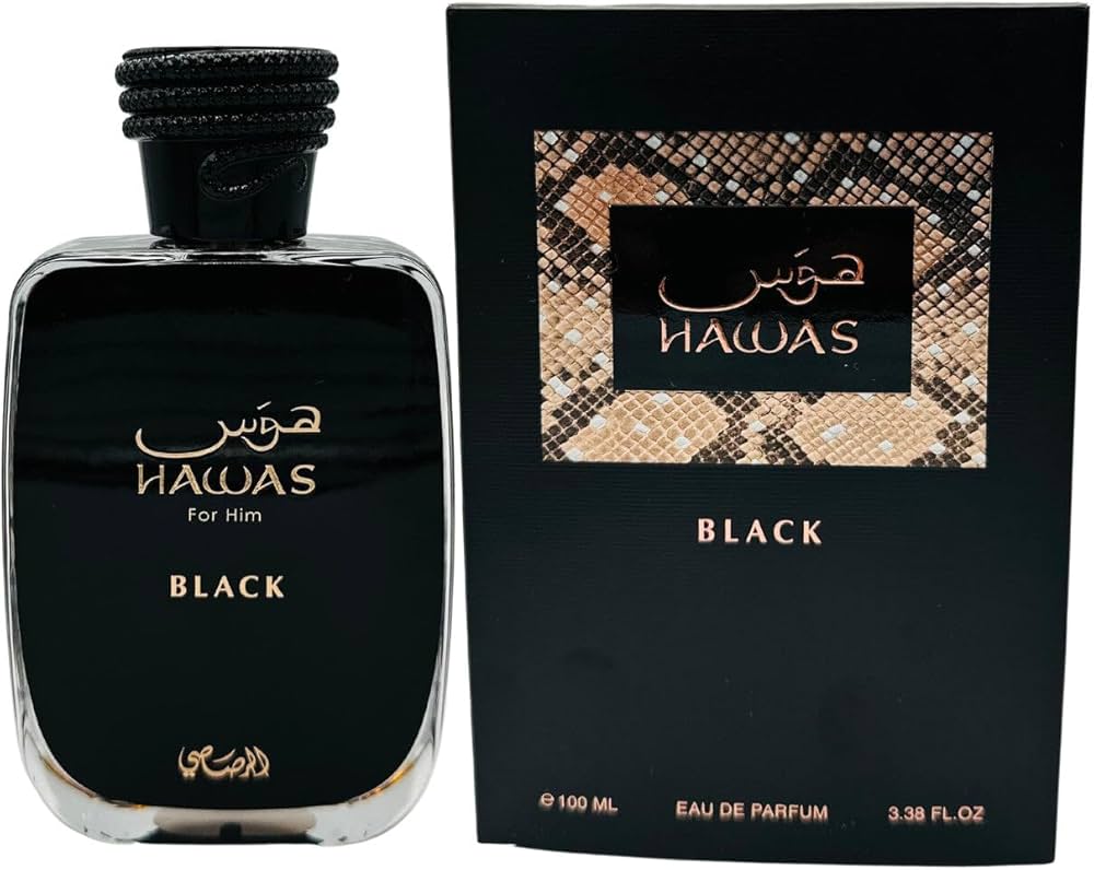 Rasasi, Hawas Black, Eau De Parfum, For Men, 100 ml