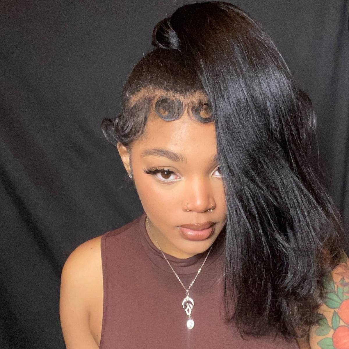 Natural Black 100% Human Hair Ponytail Extension Luxegan