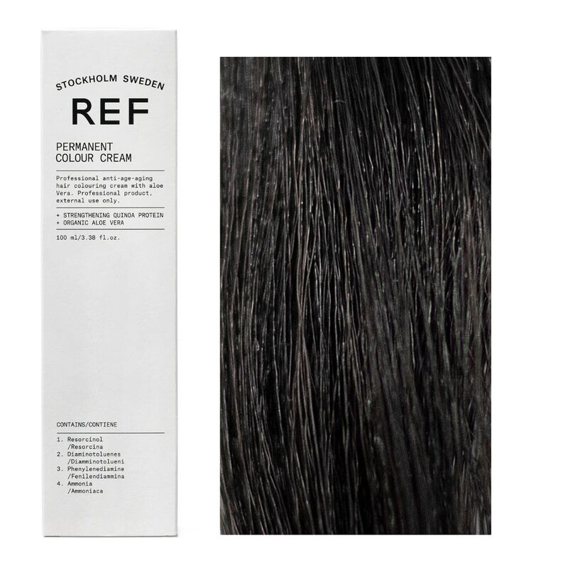 Ref Stockholm, Permanent Colour, Vegan, Permanent Hair Dye, 1.0 Black, 100 ml - view 2