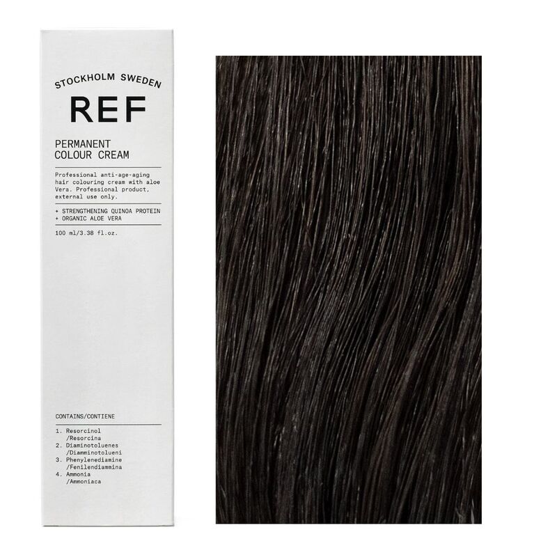 Ref Stockholm, Permanent Colour, Vegan, Permanent Hair Dye, 3.0 Dark Brown, 100 ml