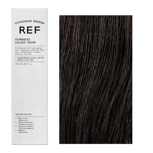Ref Stockholm, Permanent Colour, Vegan, Permanent Hair Dye, 3.0 Dark Brown, 100 ml